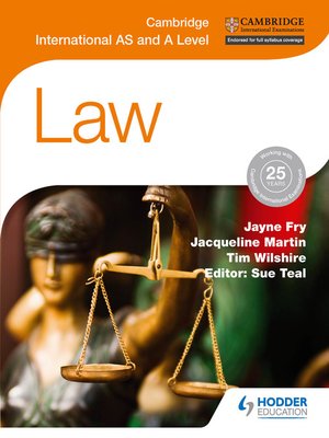cover image of Cambridge International AS and A Level Law